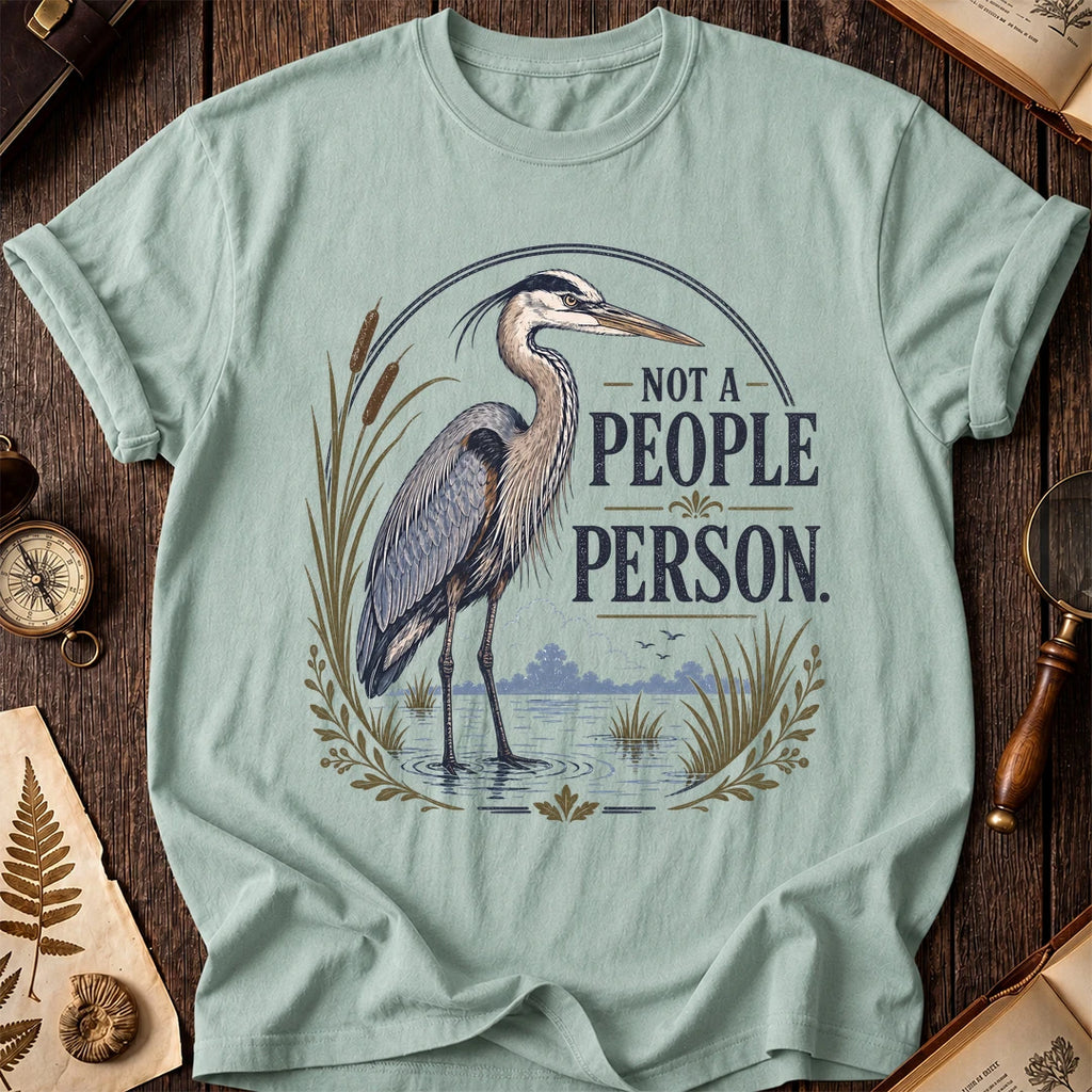 Heron Avoids People T-Shirt