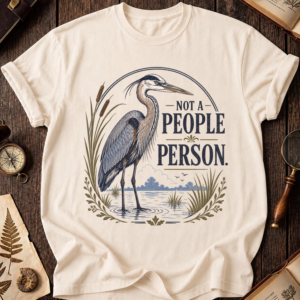Heron Avoids People T-Shirt