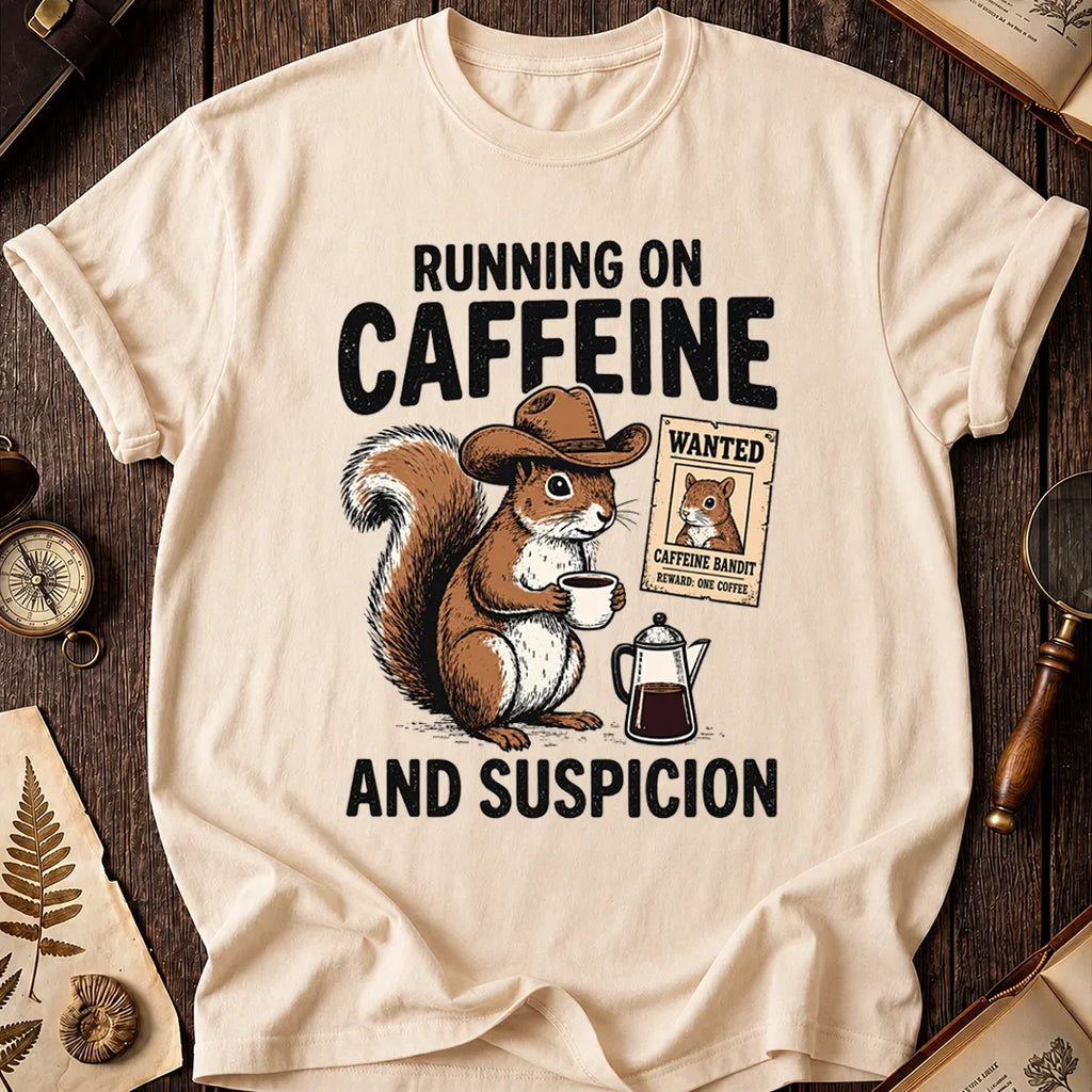 Caffeine Squirrel T-Shirt