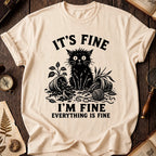 Fine Black Cat T-Shirt