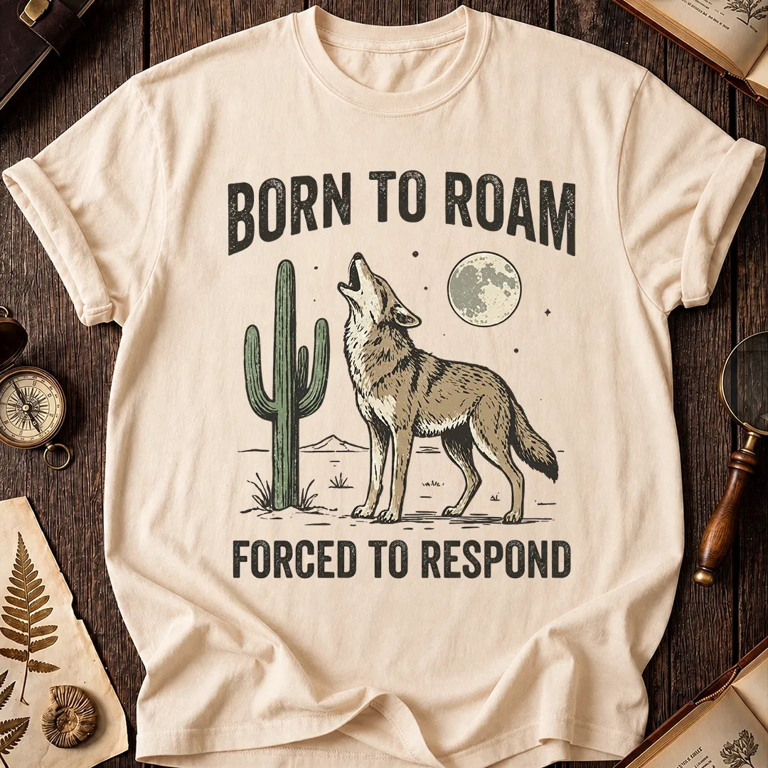 Born To Roam Coyote T-Shirt