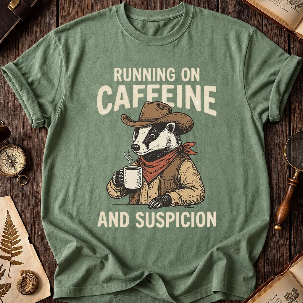 Caffeine Badger T-Shirt