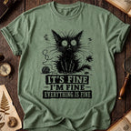 Fine Black Cat T-Shirt