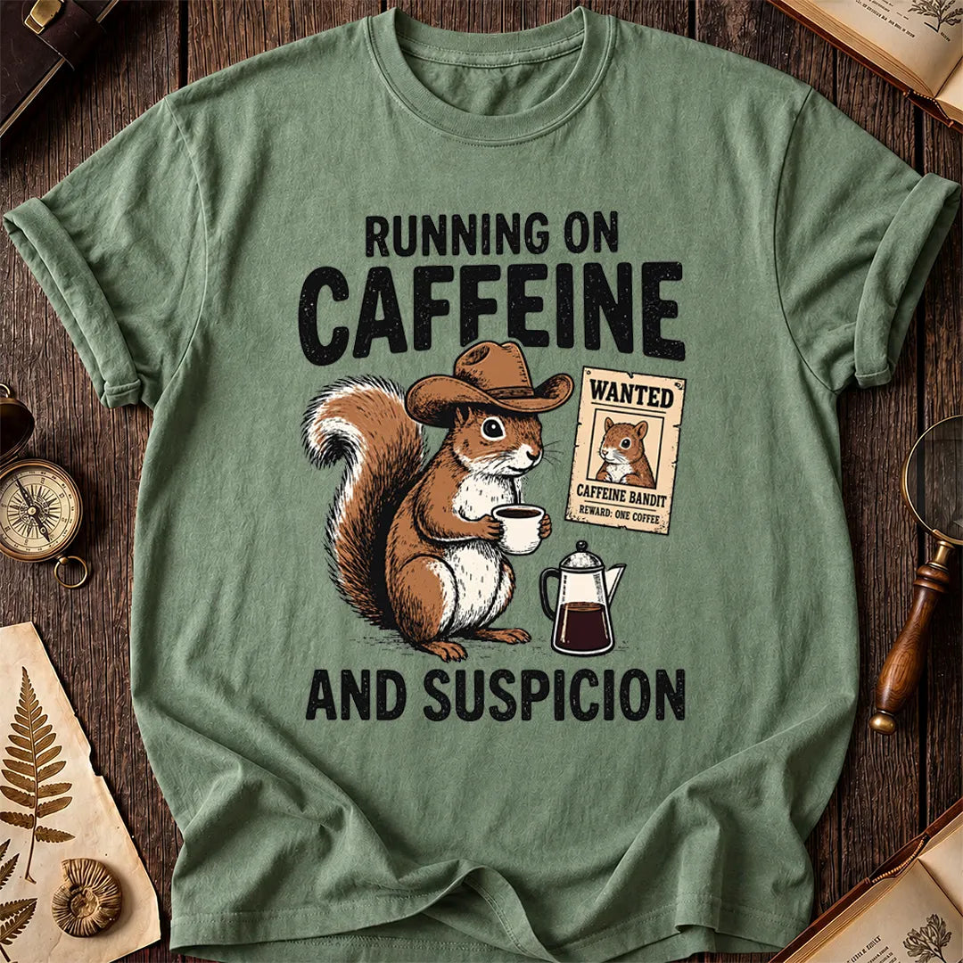Caffeine Squirrel T-Shirt