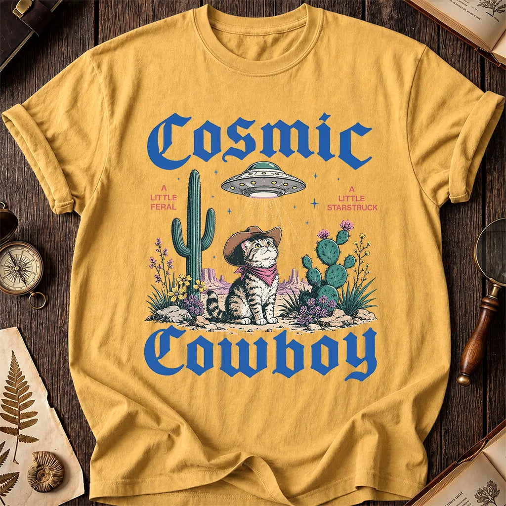 Cosmic Cowboy Cat T-Shirt