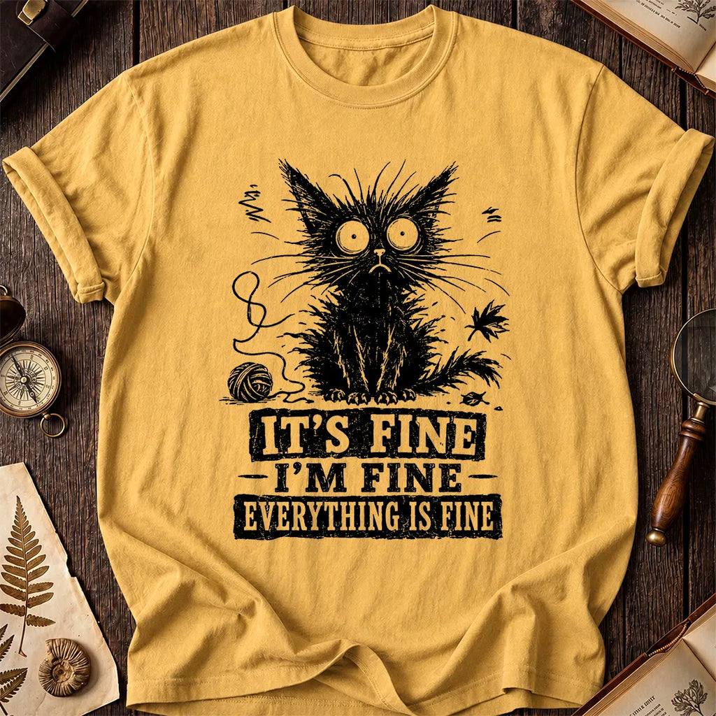 Fine Black Cat T-Shirt