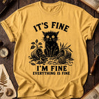Fine Black Cat T-Shirt