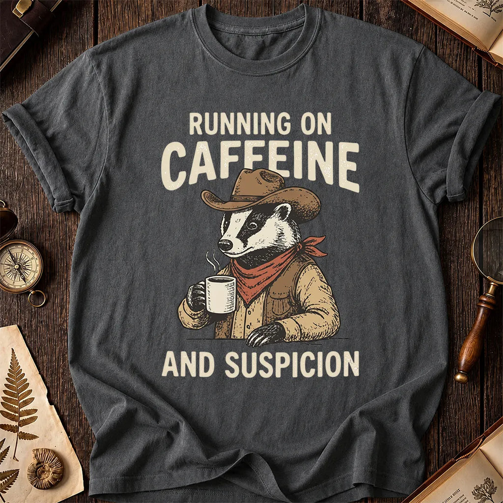 Caffeine Badger T-Shirt