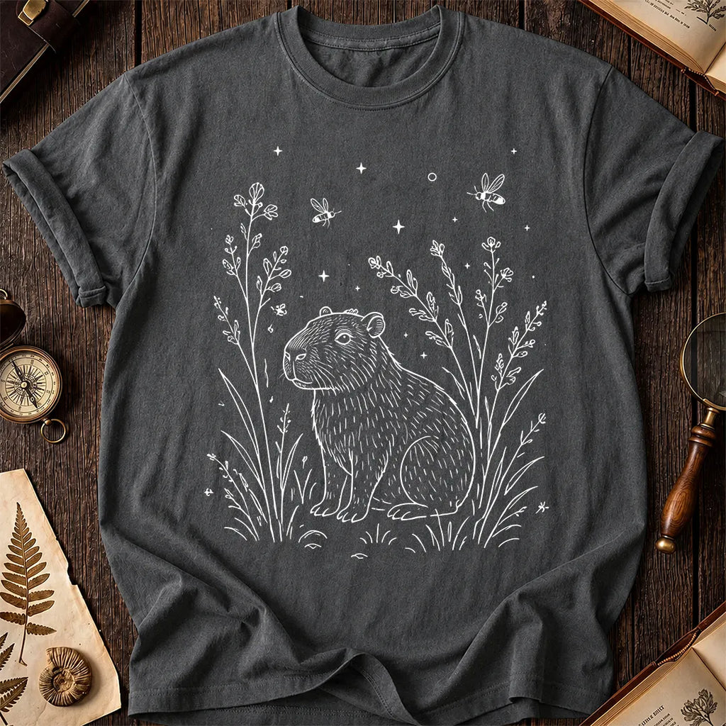 Capybara Wildflower T-Shirt