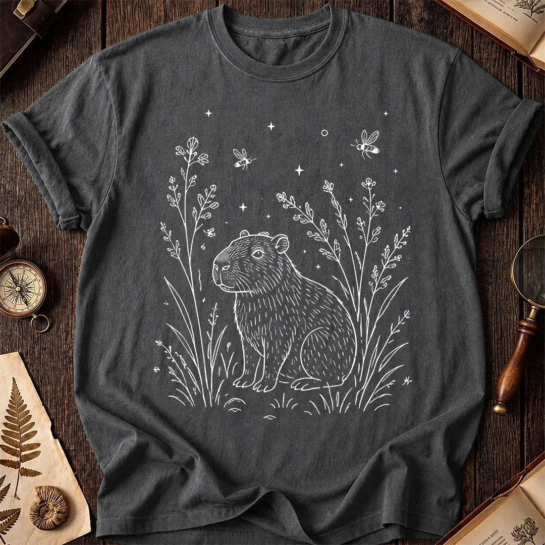 Capybara Wildflower T-Shirt