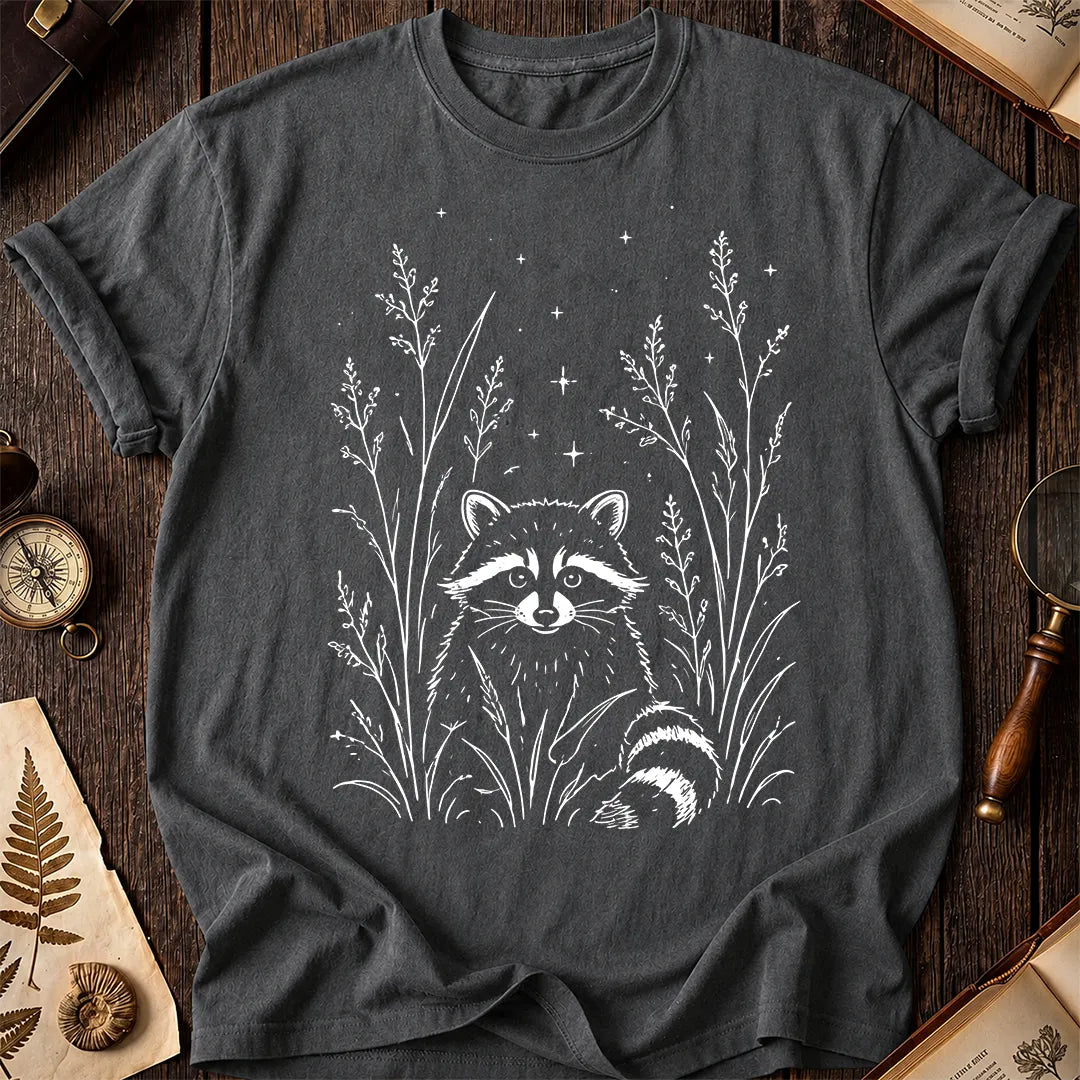 Raccoon Wildflower T-Shirt