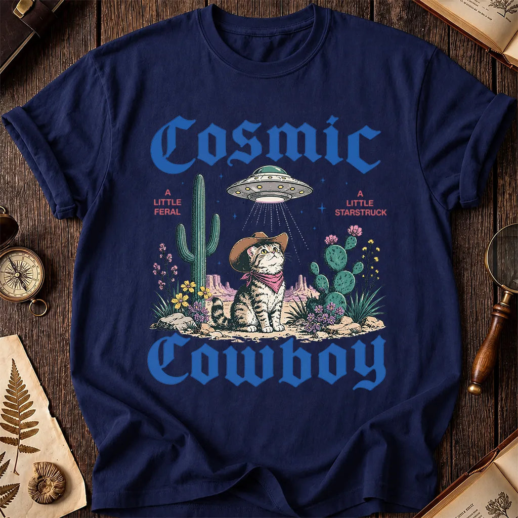 Cosmic Cowboy Cat T-Shirt