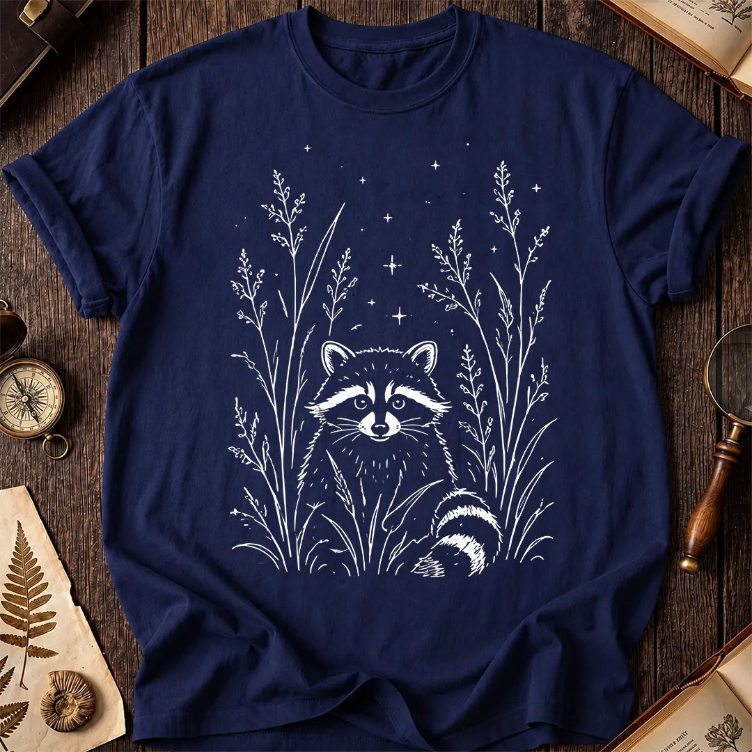 Raccoon Wildflower T-Shirt