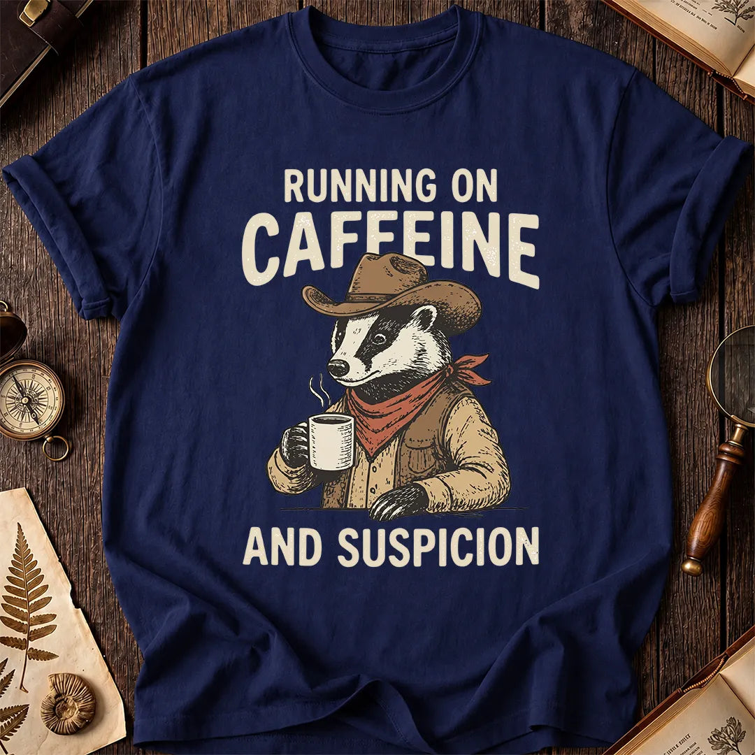 Caffeine Badger T-Shirt