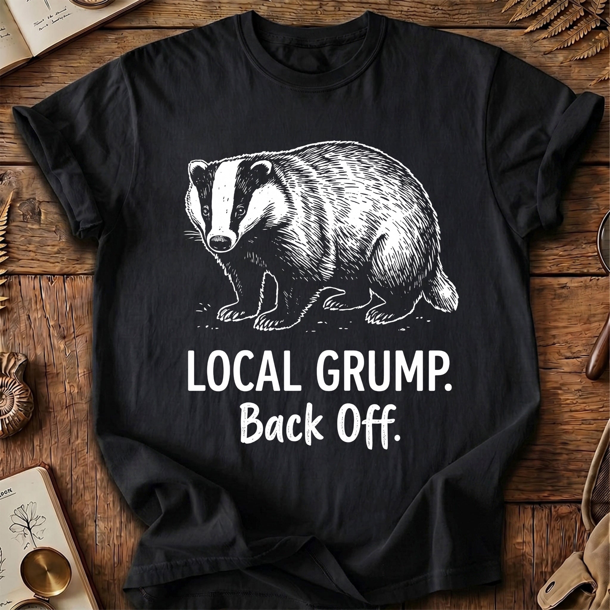 Local Grump Back Off Badger T-Shirt