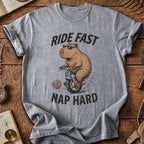 Ride Fast Nap Hard Capybara T-Shirt