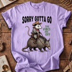 Sorry Gotta Go Possum Armadillo T-Shirt